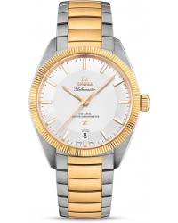Omega Globemaster  Automatic Men's Watch, Steel & 18K Yellow Gold, Silver Dial, 130.20.39.21.02.001