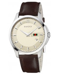 Gucci G-Timeless  Quartz Men's Watch, Stainless Steel, Ivory Dial, YA126303