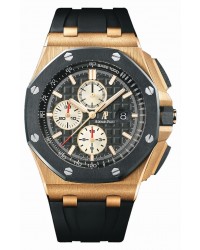 Audemars Piguet Royal Oak  Automatic Men's Watch, 18K Rose Gold, Black Dial, 26401RO.OO.A002CA.01