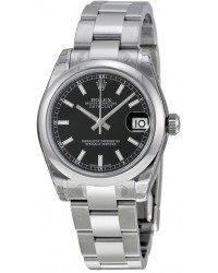 Rolex DateJust Lady 31  Automatic Women's Watch, Stainless Steel, Black Dial, 178240-BLK-OYSTER