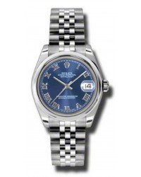 Rolex DateJust Lady 31  Automatic Women's Watch, Stainless Steel, Blue Dial, 178240-BLURN-JUBILEE