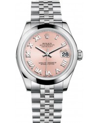 Rolex DateJust Lady 31  Automatic Women's Watch, Stainless Steel, Pink Dial, 178240-PNKRN-JUBILEE