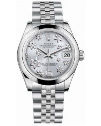 Rolex DateJust Lady 31  Automatic Women's Watch, Stainless Steel, Rhodium Dial, 178240-RHODIUM-JUBILEE