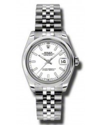 Rolex DateJust Lady 31  Automatic Women's Watch, Stainless Steel, White Dial, 178240-WHT-JUBILEE