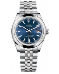 Rolex DateJust Lady 31  Automatic Women's Watch, Stainless Steel, Blue Dial, 178240-BLU-JUBILEE