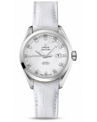 Omega Aqua Terra  Automatic Unisex Watch, Stainless Steel, Mother Of Pearl & Diamonds Dial, 231.13.34.20.55.001