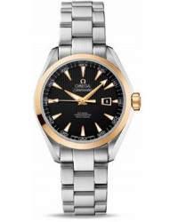 Omega Aqua Terra  Automatic Women's Watch, 18K Yellow Gold, Black Dial, 231.20.34.20.01.004