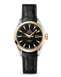 Omega Aqua Terra  Automatic Women's Watch, 18K Yellow Gold, Black Dial, 231.23.34.20.01.001
