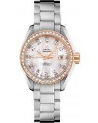 Omega Aqua Terra  Automatic Women's Watch, 18K Rose Gold, Mother Of Pearl & Diamonds Dial, 231.25.30.20.55.003