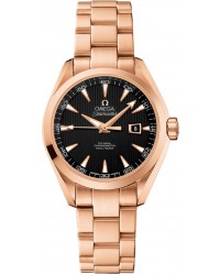 Omega Aqua Terra  Automatic Women's Watch, 18K Rose Gold, Black Dial, 231.50.34.20.01.002