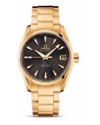 Omega Aqua Terra  Automatic Men's Watch, 18K Yellow Gold, Grey Dial, 231.50.39.21.06.002