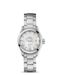 Omega Aqua Terra  Quartz Women's Watch, Stainless Steel, Silver Dial, 231.10.30.60.55.001