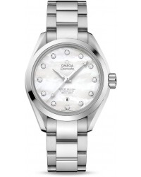 Omega Seamaster  Automatic Women's Watch, Stainless Steel, Mother Of Pearl & Diamonds Dial, 231.10.34.20.55.002