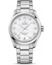 Omega Seamaster  Automatic Men's Watch, Stainless Steel, Mother Of Pearl & Diamonds Dial, 231.10.39.21.55.002