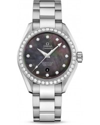 Omega Seamaster  Automatic Women's Watch, Stainless Steel, Black Mother Of Pearl Dial, 231.15.34.20.57.001