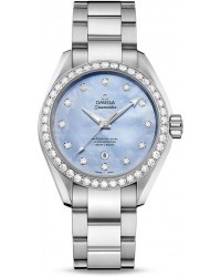 Omega Seamaster  Automatic Women's Watch, Stainless Steel, Blue Dial, 231.15.34.20.57.002