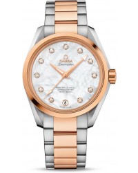 Omega Seamaster  Automatic Women's Watch, Steel & 18K Rose Gold, Mother Of Pearl Dial, 231.20.39.21.55.003