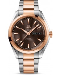 Omega Seamaster  Automatic Men's Watch, Steel & 18K Rose Gold, Brown Dial, 231.20.43.22.06.002