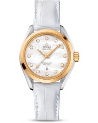 Omega Seamaster  Automatic Women's Watch, Steel & 18K Yellow Gold, Mother Of Pearl Dial, 231.23.34.20.55.002
