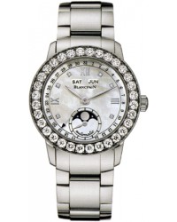 Blancpain Leman  Automatic Women's Watch, 18K White Gold, Mother Of Pearl & Diamonds Dial, 2360-1991A-75