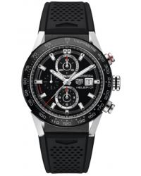 Tag Heuer Carrera  Automatic Men's Watch, Stainless Steel, Black Dial, CAR201Z.FT6046