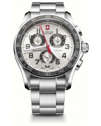 Victorinox Swiss Army Chrono Classic  Chronograph Quartz Men's Watch, Stainless Steel, Silver Dial, 241445