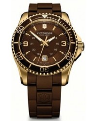 Victorinox Swiss Army Maverick  Quartz Men's Watch, Stainless Steel, Brown Dial, 241608