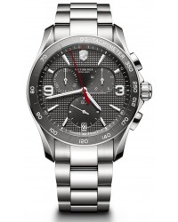 Victorinox Swiss Army Classic  Chronograph Quartz Men's Watch, Stainless Steel, Black Dial, 241656