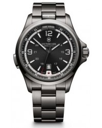 Victorinox Swiss Army Night Vision  Quartz Men's Watch, Stainless Steel, Black Dial, 241665