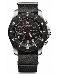 Victorinox Swiss Army Maverick  Chronograph Quartz Men's Watch, Stainless Steel, Black Dial, 241678.1