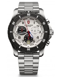 Victorinox Swiss Army Maverick  Chronograph Quartz Men's Watch, Stainless Steel, Silver Dial, 241681