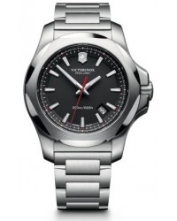 Victorinox Swiss Army I.N.O.X  Quartz Men's Watch, Stainless Steel, Black Dial, 241723.1
