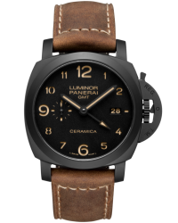 Panerai Luminor 1950  Automatic GMT Men's Watch, Ceramic, Black Dial, PAM00441