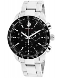 Movado Series 800  Quartz Men's Watch, Stainless Steel, Black Dial, 2600094