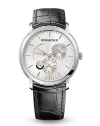 Audemars Piguet Jules Audemars  Dual Time Automatic Men's Watch, 18K White Gold, Silver Dial, 26380BC.OO.D002CR.01
