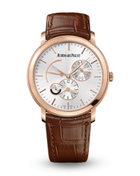 Audemars Piguet Jules Audemars  Dual Time Automatic Men's Watch, 18K Rose Gold, Silver Dial, 26380OR.OO.D088CR.01