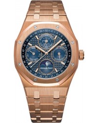 Audemars Piguet Royal Oak Offshore  Automatic Men's Watch, 18K Rose Gold, Blue Dial, 26574OR.OO.1220OR.02