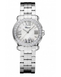 Chopard Happy Diamonds  Quartz Women's Watch, Stainless Steel, Mother Of Pearl Dial, 278509-3010