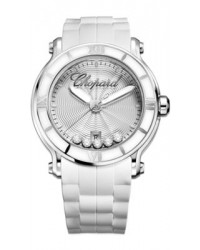 Chopard Happy Sport  Quartz Women's Watch, Stainless Steel, White Dial, 28-8525-3002