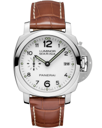 Panerai Luminor Marina  Automatic Men's Watch, Stainless Steel, White Dial, PAM00523