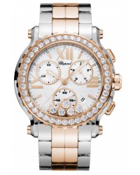Chopard Happy Diamonds  Chronograph Quartz Women's Watch, 18K Rose Gold, Mother Of Pearl Dial, 288506-6002