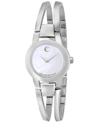 Movado Amorosa  Quartz Women's Watch, Stainless Steel, Mother Of Pearl Dial, 606538