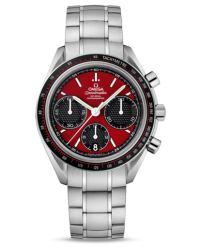 Omega Speedmaster  Chronograph Automatic Men's Watch, Stainless Steel, Red Dial, 326.30.40.50.11.001