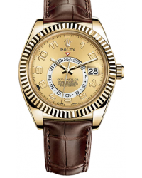 Rolex Sky Dweller  Automatic Men's Watch, 18K Yellow Gold, Champagne Dial, 326138-CHAMP