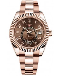 Rolex Sky Dweller  Automatic Men's Watch, 18K Rose Gold, Brown Dial, 326935-CHOC