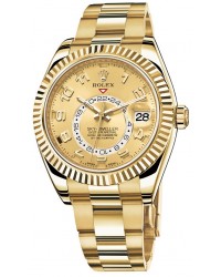 Rolex Sky Dweller  Automatic Men's Watch, 18K Yellow Gold, Champagne Dial, 326938-CHAMP