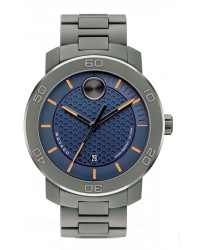 Movado Bold  Quartz Men's Watch, Titanium, Blue Dial, 3600174