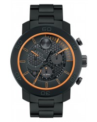 Movado Bold  Quartz Men's Watch, Ion Plated Titanium, Black Dial, 3600190