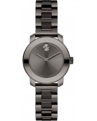 Movado Bold  Quartz Women's Watch, Gunmetal, Grey Dial, 3600236