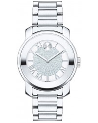 Movado Bold  Quartz Women's Watch, Stainless Steel, Silver Dial, 3600254